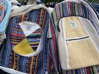 plecak konopny boho vintage wzory etniczne nepal handmade