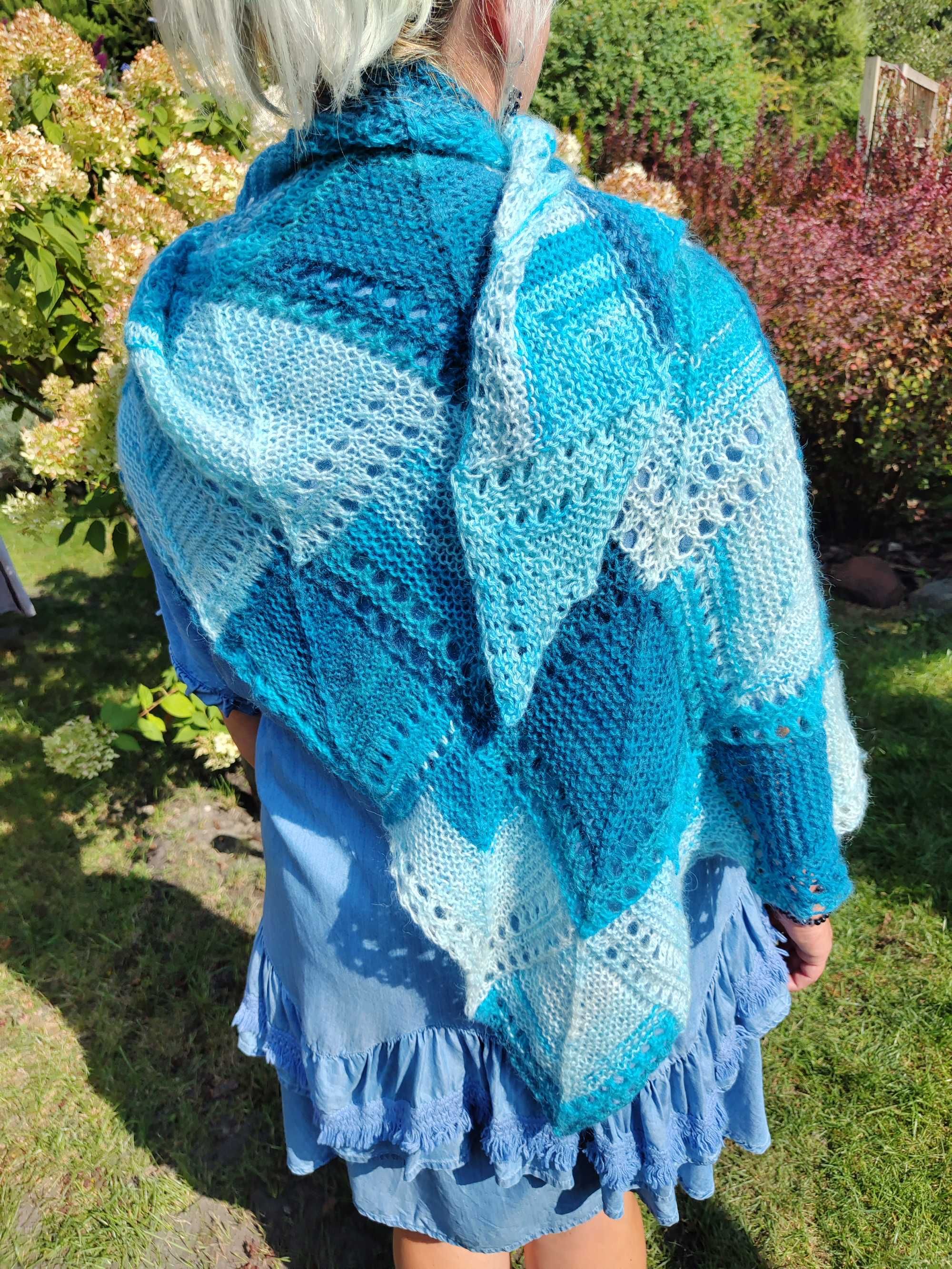 Chusta szal trójkątna handmade YA845-1