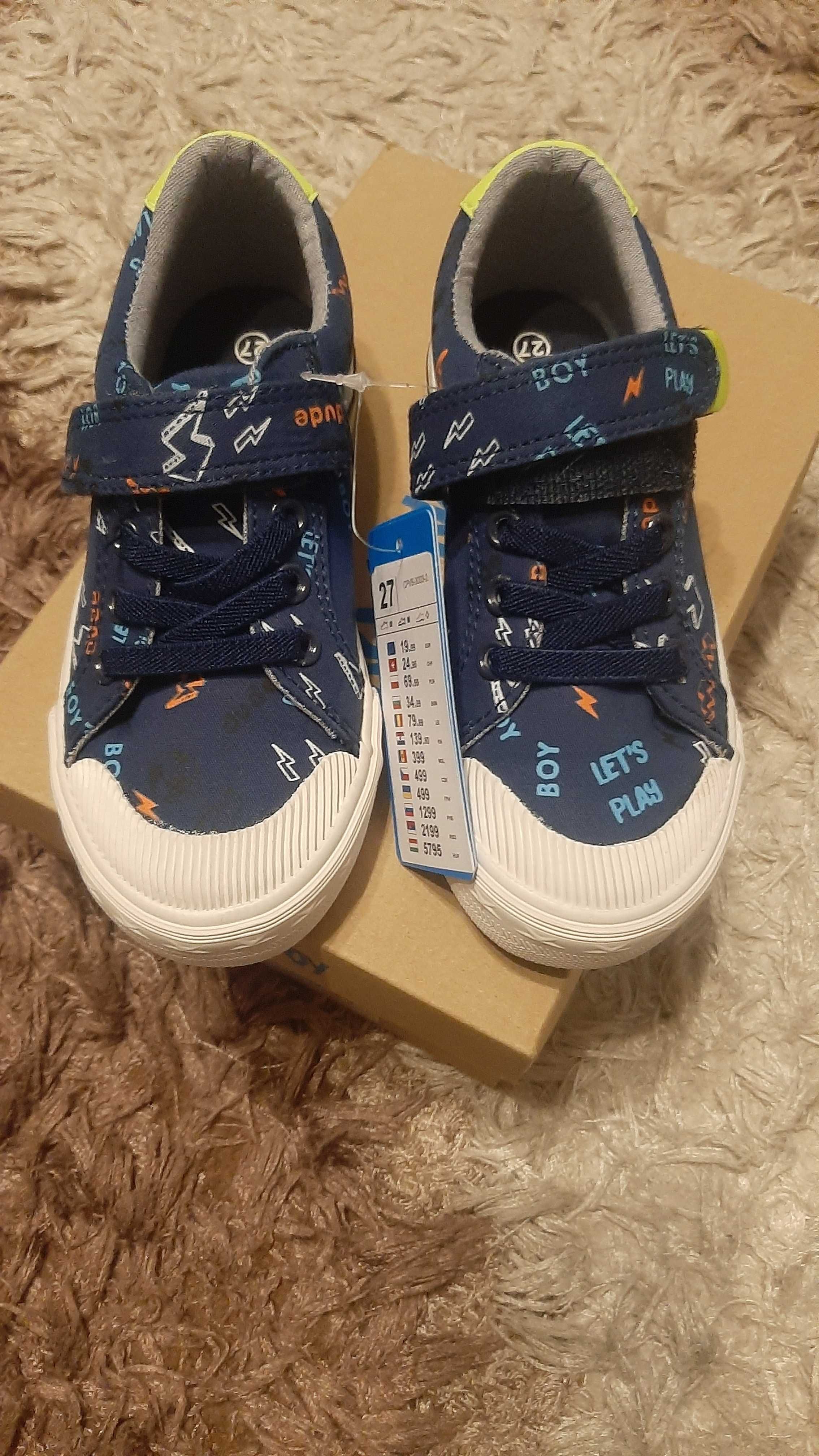 Nowe trampki 27, action boy, buty