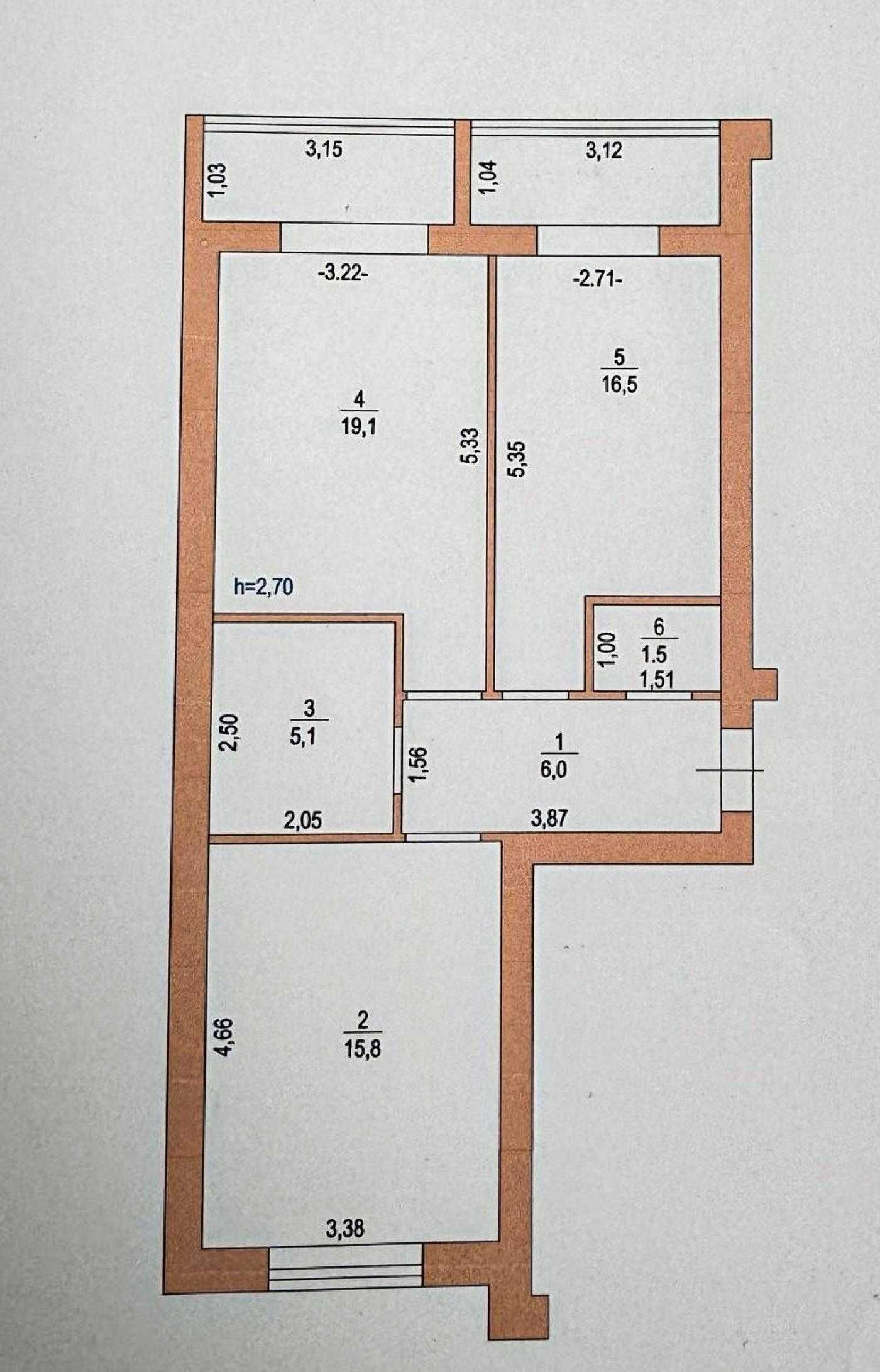 Продаж двосторонньої 2-кімн. квартири в ЖК Празький квартал