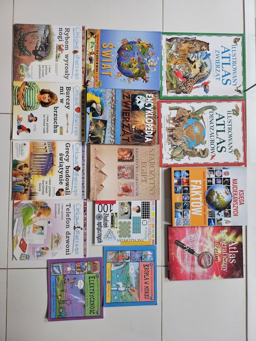 14 atlasów, encyklopedia i książek dla nastolatków