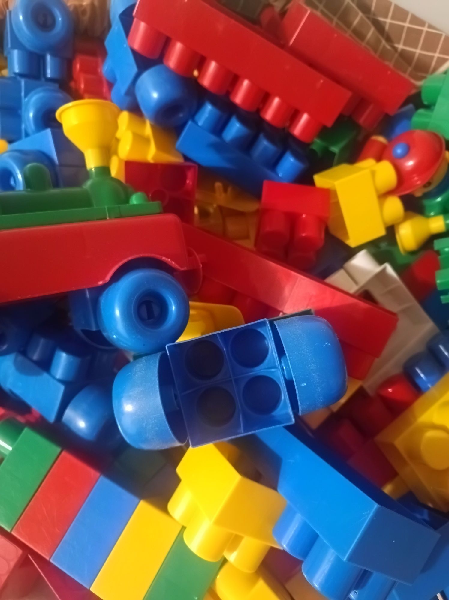 Duże klocki z matą workiem