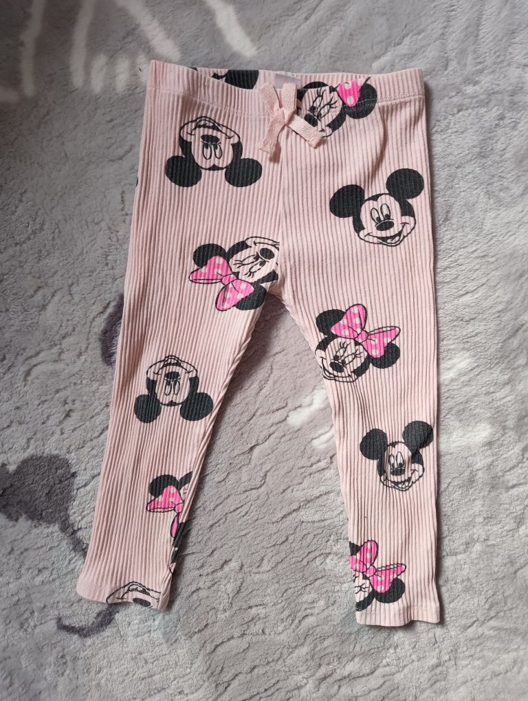 Spodnie legginsy prążek Disney 98