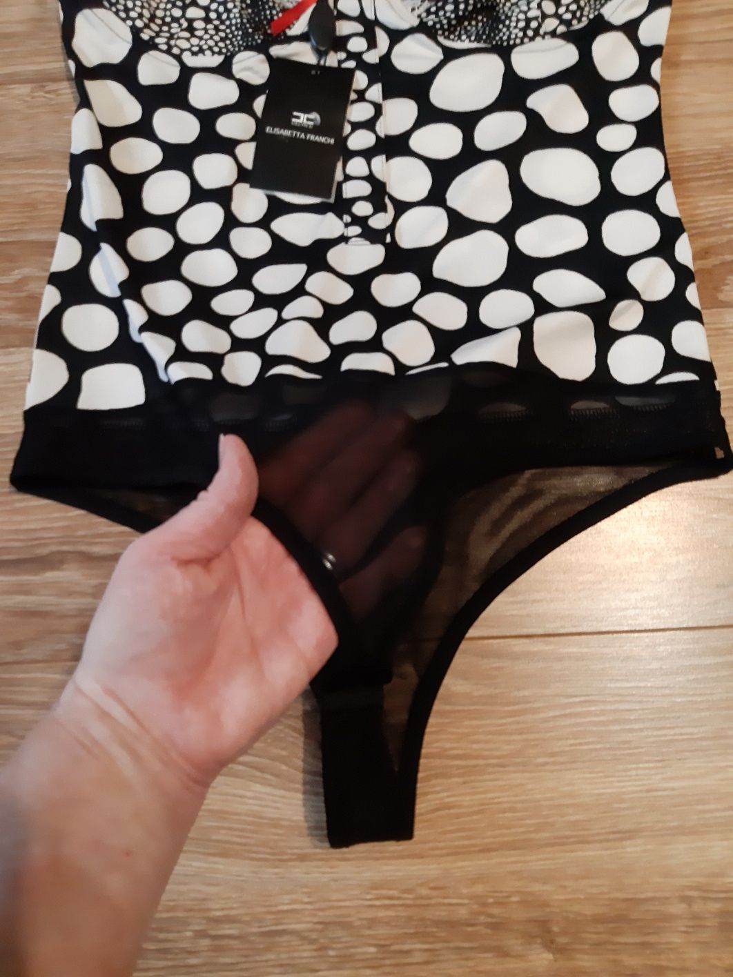 Nowe z metką oryginalne body Elisabetta Franchi rozm. L - ładny wzór