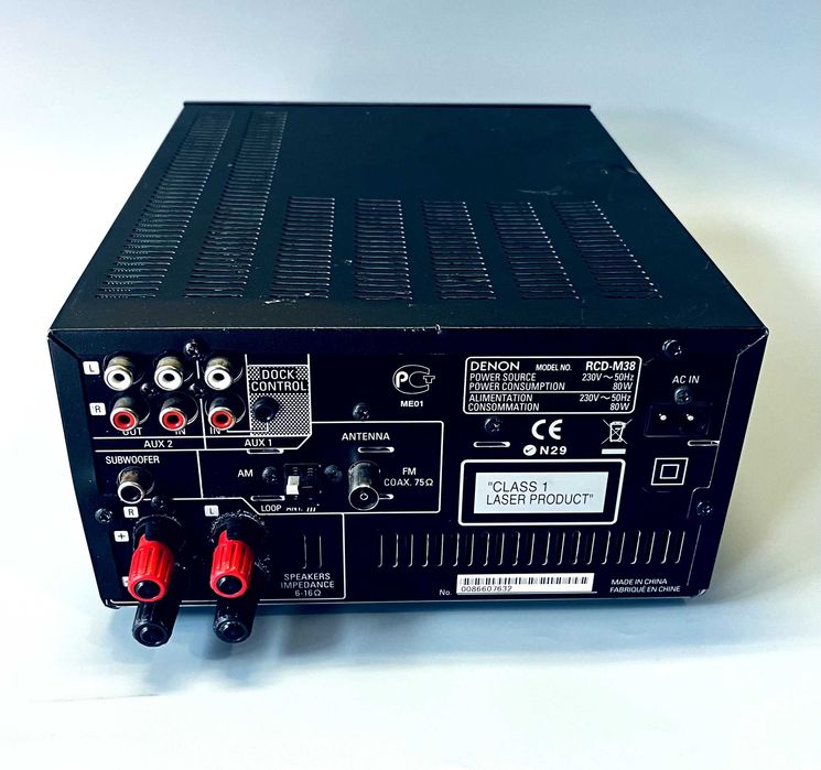 Amplituner stereo Denon RCD-M38 z wbudowanym odtwarzaczem CD, okazja!