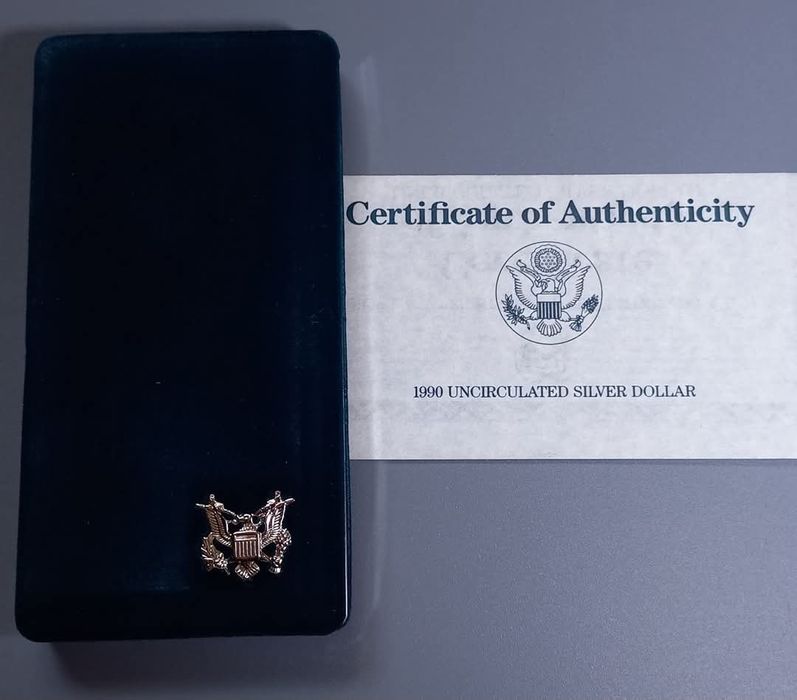 Долар США" 100 років від народження Ейзенхауера" 1990р.СРІБЛО. Набір.