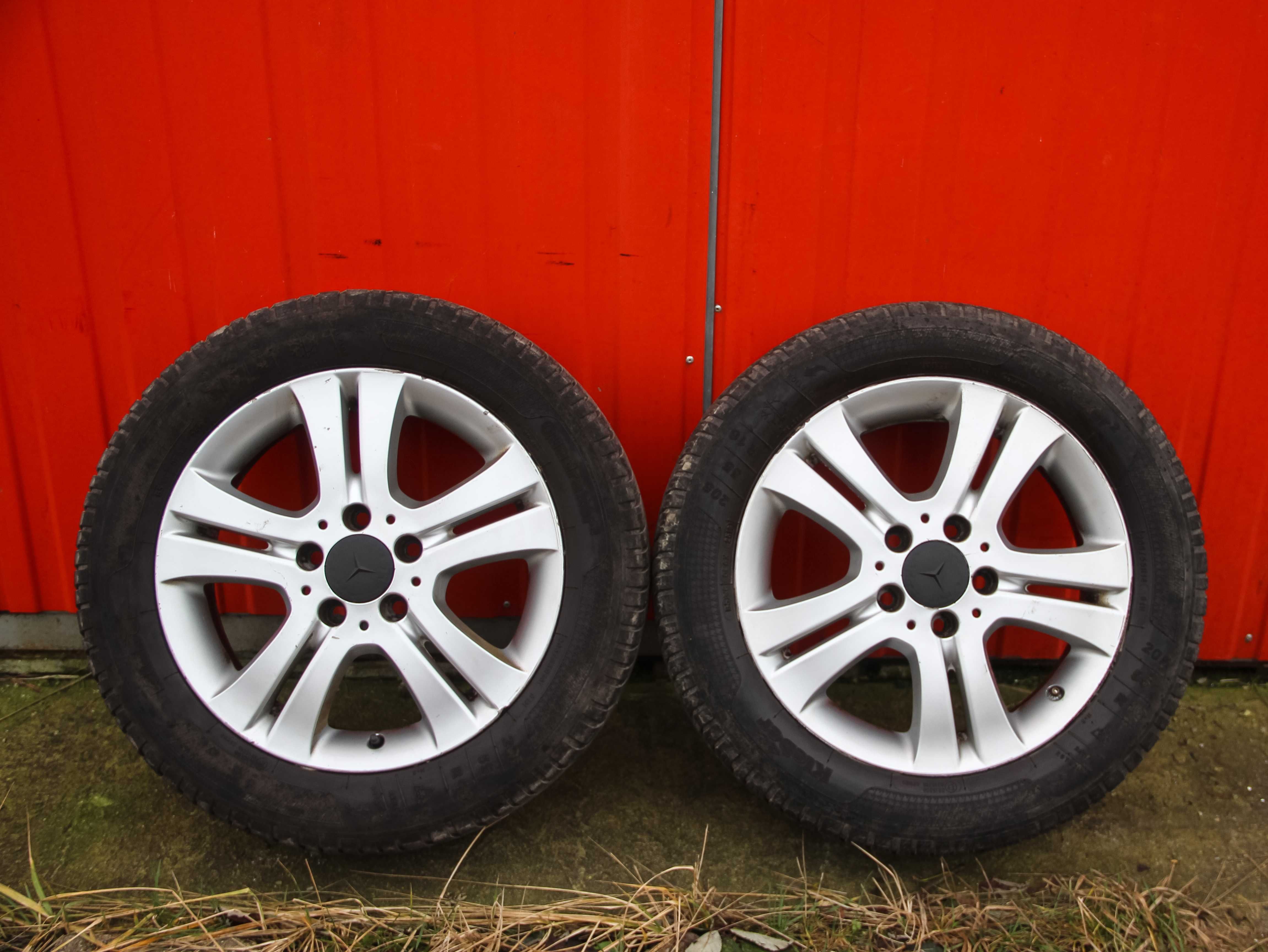 Koła aluminiowe felgi Mercedes 16" 205/55 opony całoroczne Kleber