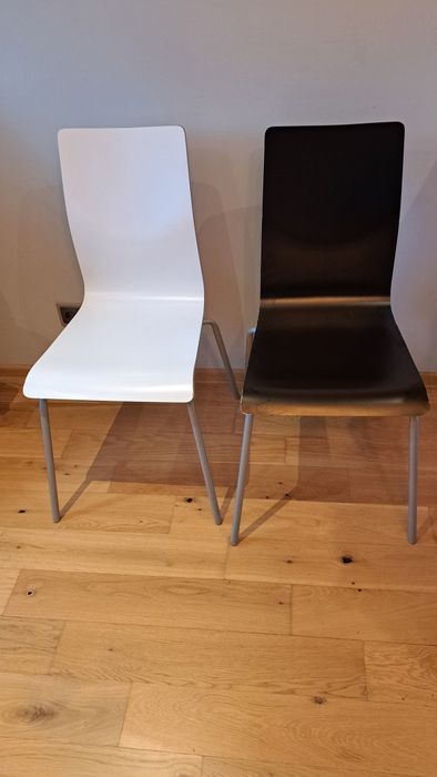 Krzesło Lotos białe czarne Drew system