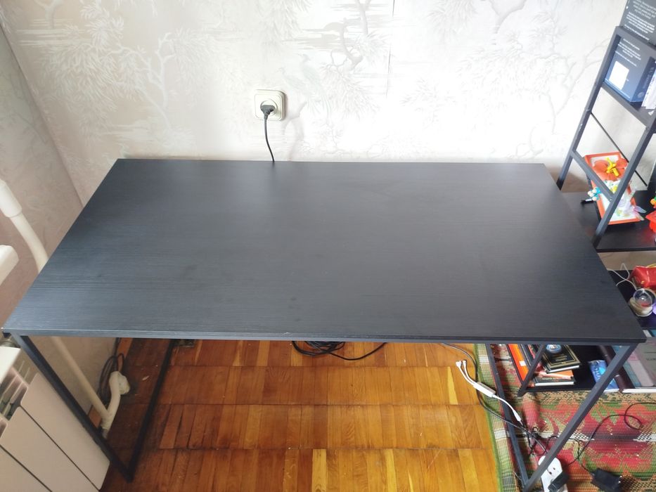 Стіл письмовий 120x60см чорний