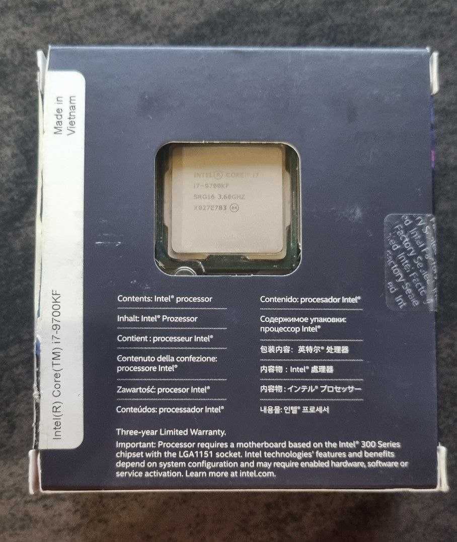 Процессор Intel Core i7-9700KF, Intel Pentium G645