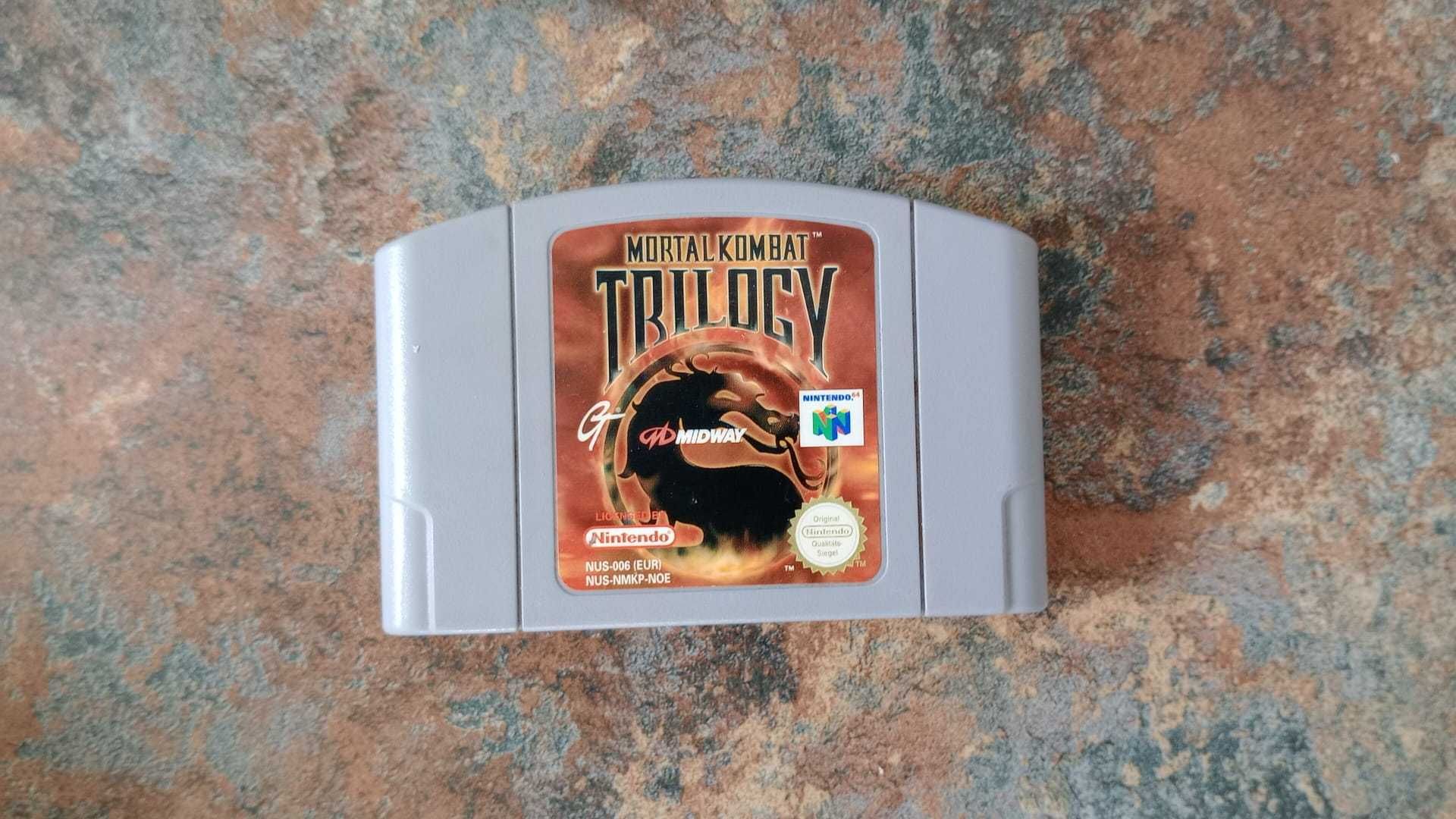 Mario 64 completo em caixa, Mortal Kombat trilogy e Pokemon Stadium 2