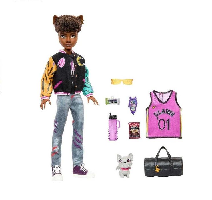 Лялька Клод Вульф Monster High Clawd Wolf Werewolf Doll оригінал
