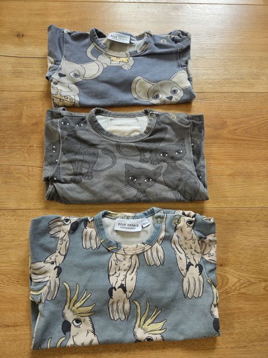 Body Dear Sophie r.86-92 długi rękaw 3-pak