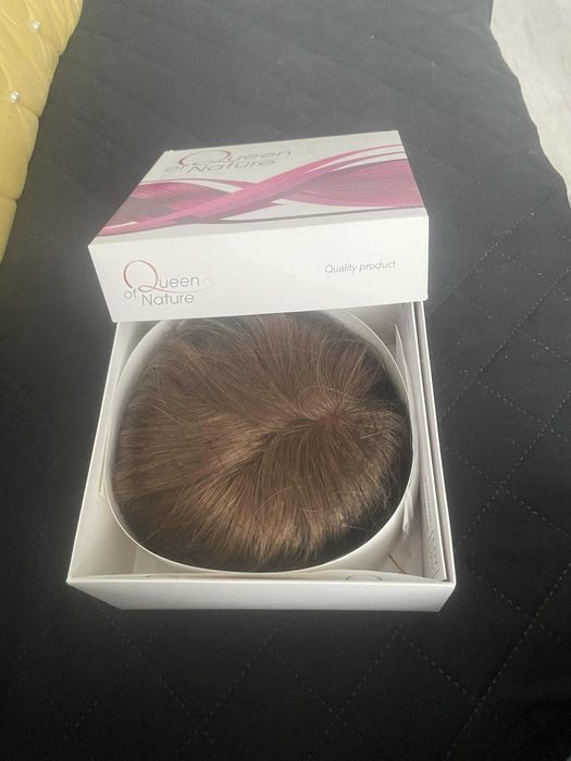 Topper/dopinka/nakładka/tupecik 100% z włosów naturalnych - blond