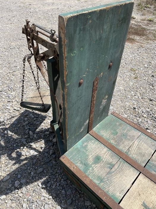 Waga towarowa drewniana Wenda stara zabytkowa antyk Sygniwana