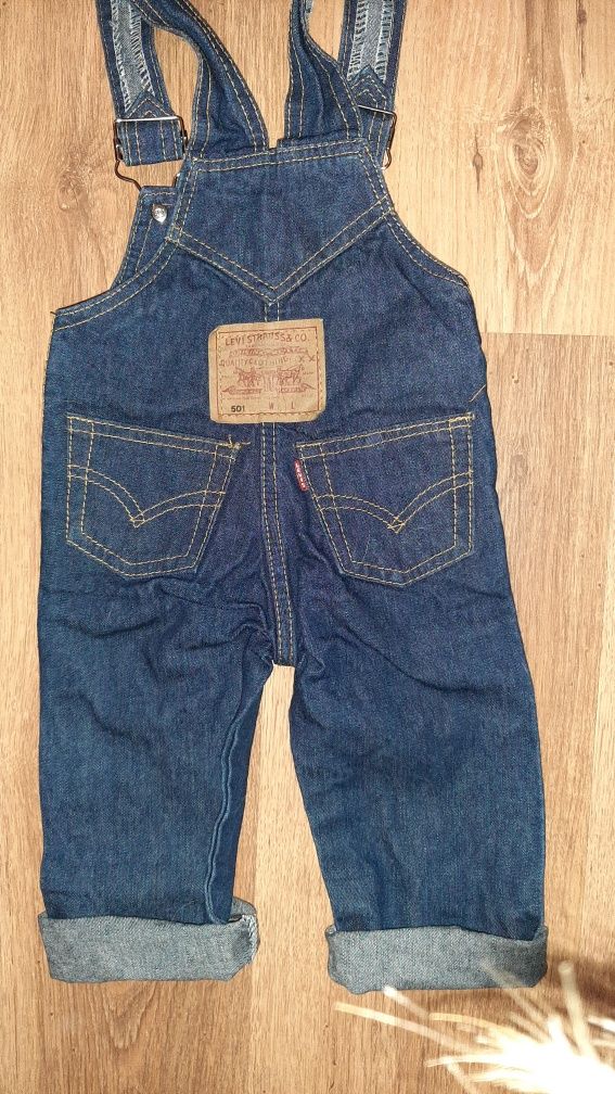 Ogrodniczki dziecięce 80cm Levi's 501 piękne jak nowe! Polecam