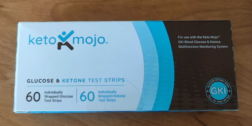 Paski do pomiaru ketonów i glukozy Keto Mojo