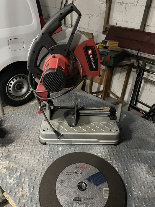 Serra corte Einhell TC-MC 355 com tres discos corte bosch