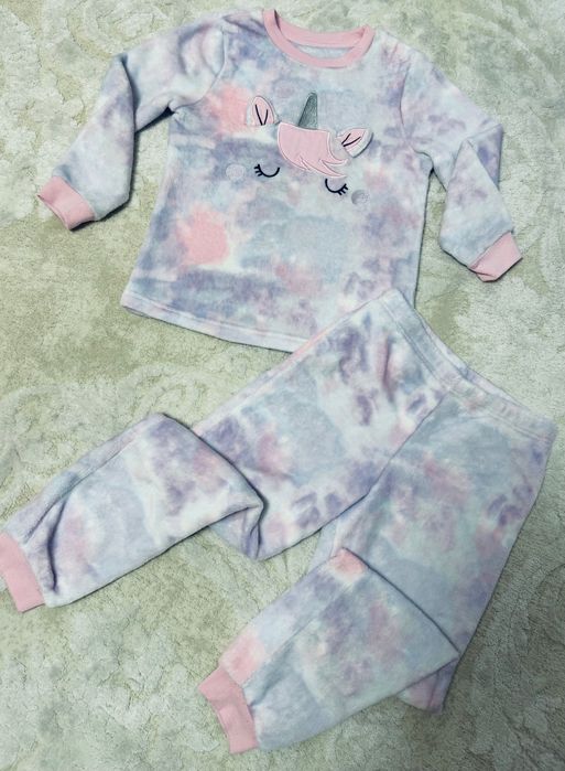 Пижама костюм теплая George для девочки 7-9 лет (128-135 см) Единорог