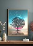 Plakat Drzewo Księżc Cień 30x40cm