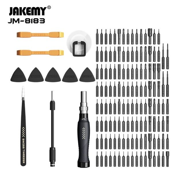 Набір для ремонту електроніки 145 в 1 Jakemy 8183 прецизійна викрутка