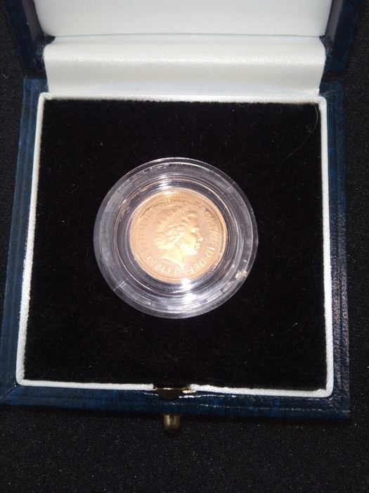 Meia libra esterlina em ouro Proof