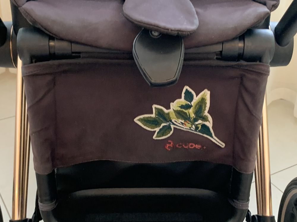 Прогулянкова коляска Cybex Priam Blossom Light на шасі Rosegold