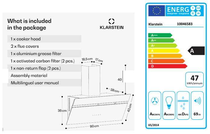Exaustor KLASTEIN Pouco usado