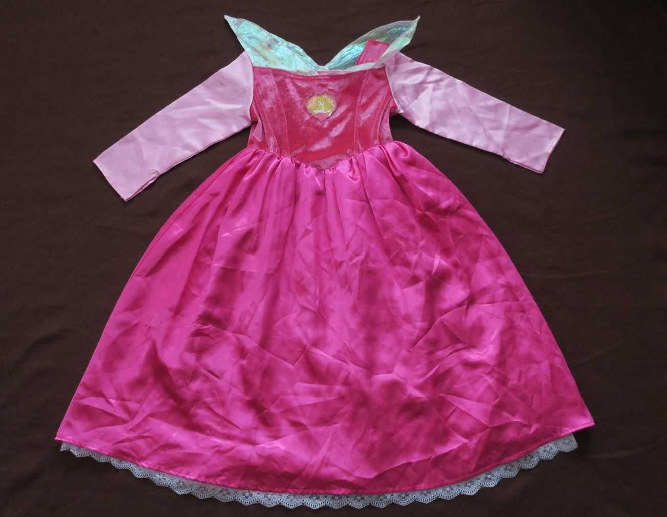 Sukienka karnawałowa księżniczka Aurora Disney r 116, 5-6 strój Aurora