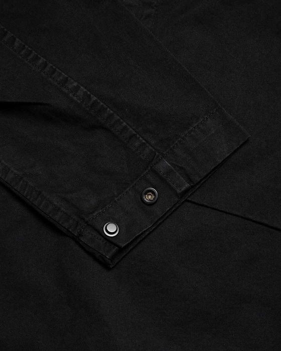 Куртка STONE ISLAND 23FW Brushed Cotton Anorak Black SI0245-BK