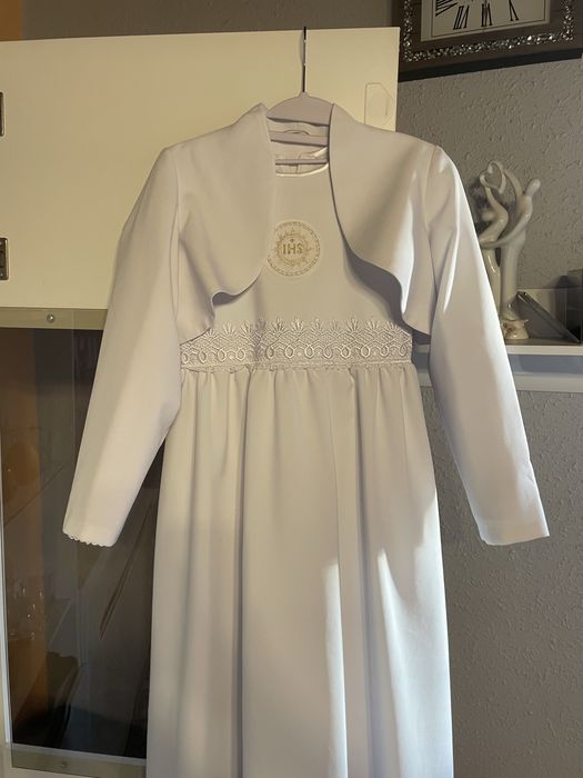 Alba komunijna - sukienka bolerko buty