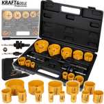 KRAFT&DELE Otwornice Bimetal Do Metalu I Drewna 17Szt 19-76mm KD10758