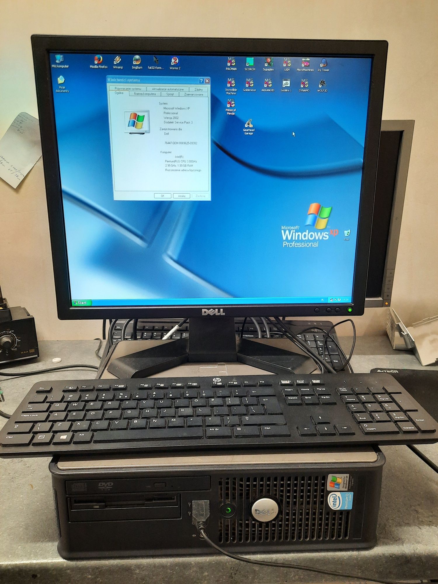 Zestaw Komputer Dell Optiplex GX620 Pentium D 3GHz