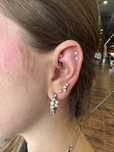 Piercing kolczyki przekłucie