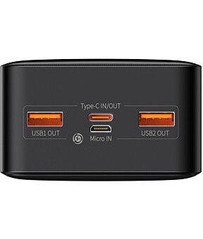 Power Bank Baseus Bipow 30000mAh 20W (PPBD050401) Black