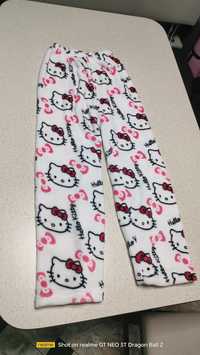 Spodnie piżama pluszowa hello kitty ,rozmiar M