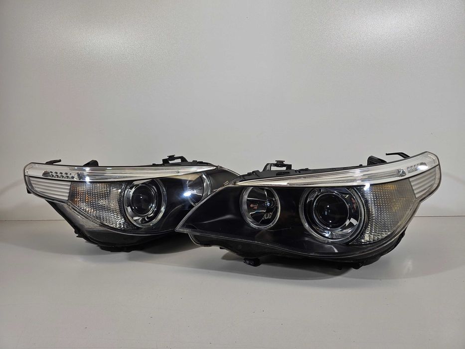 Bmw E60 E61 Lampy Przód Przednie Bi-Xenon Lewa + Prawa Europa IGŁA