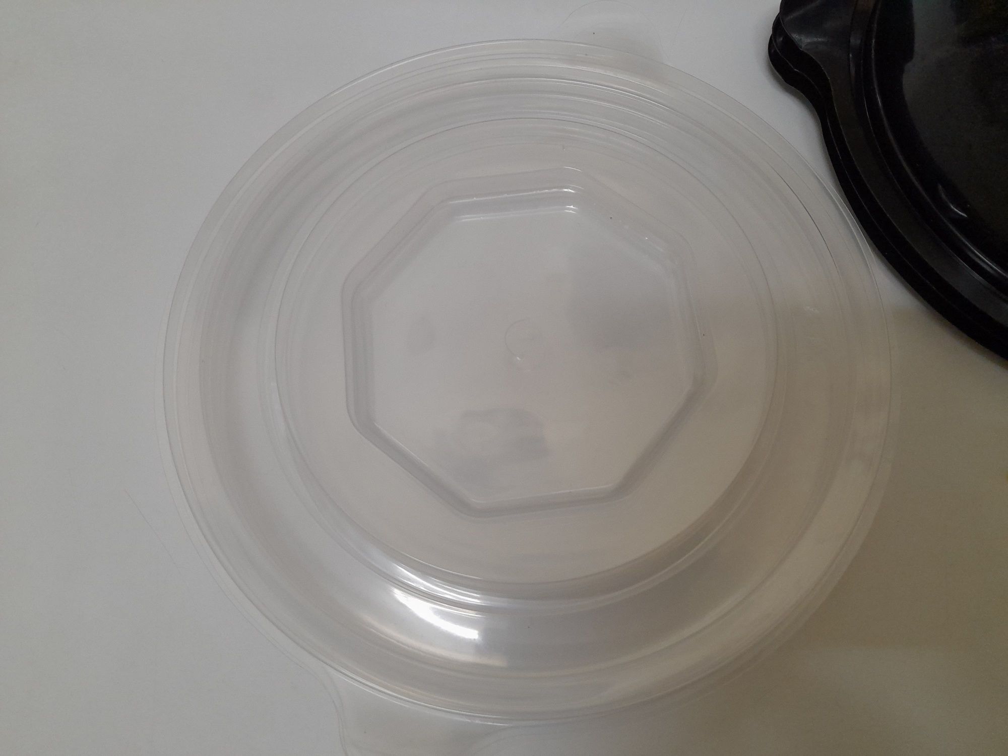 1000ml C/Tampa Taça plástica transparente take away para sopa
