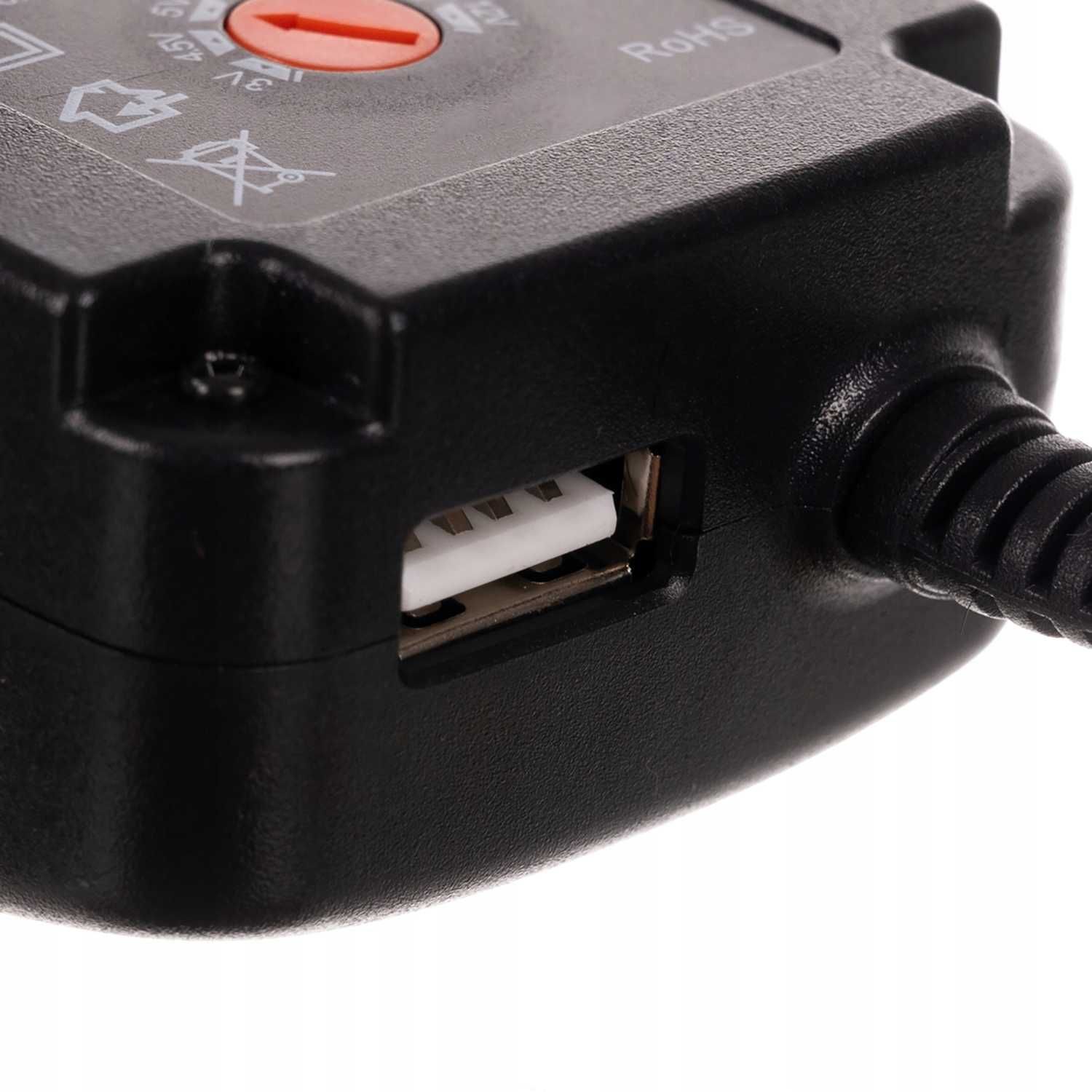 Zasilacz Uniwersalny Ładowarka Regulowany 3-12V Sieciowy USB 30W 6