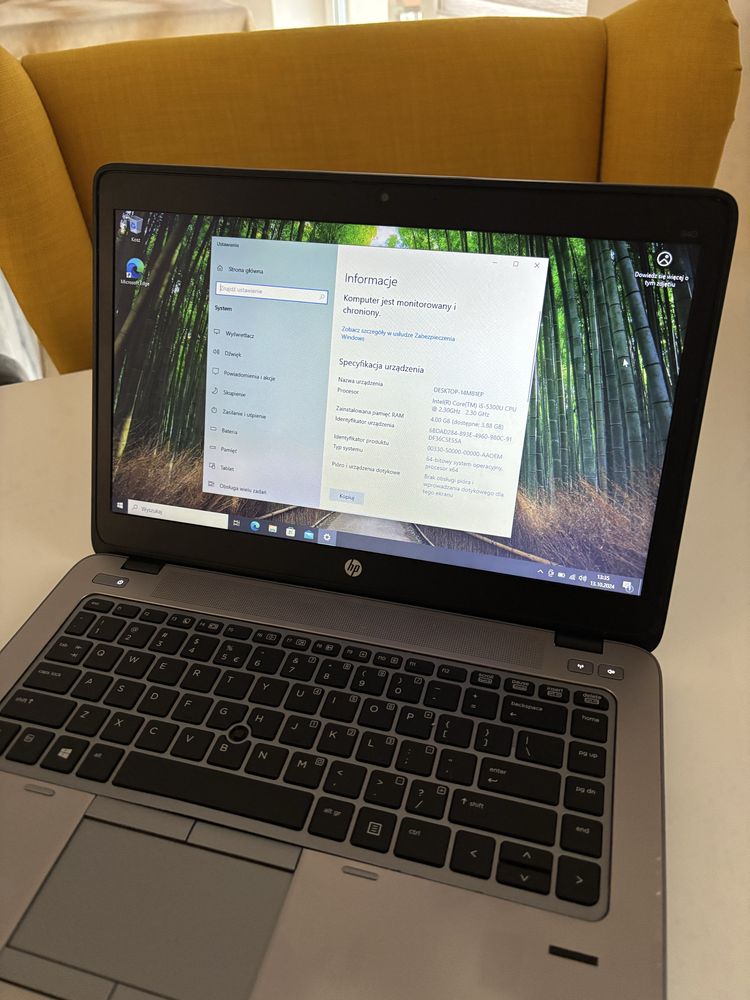 Laptop 14” HP EliteBook 840 Win10 IntelCore i5|256GB SSD|4GB RAM