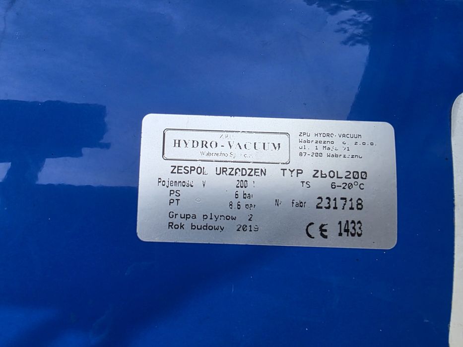 Zbiornik hydroforowy 200L