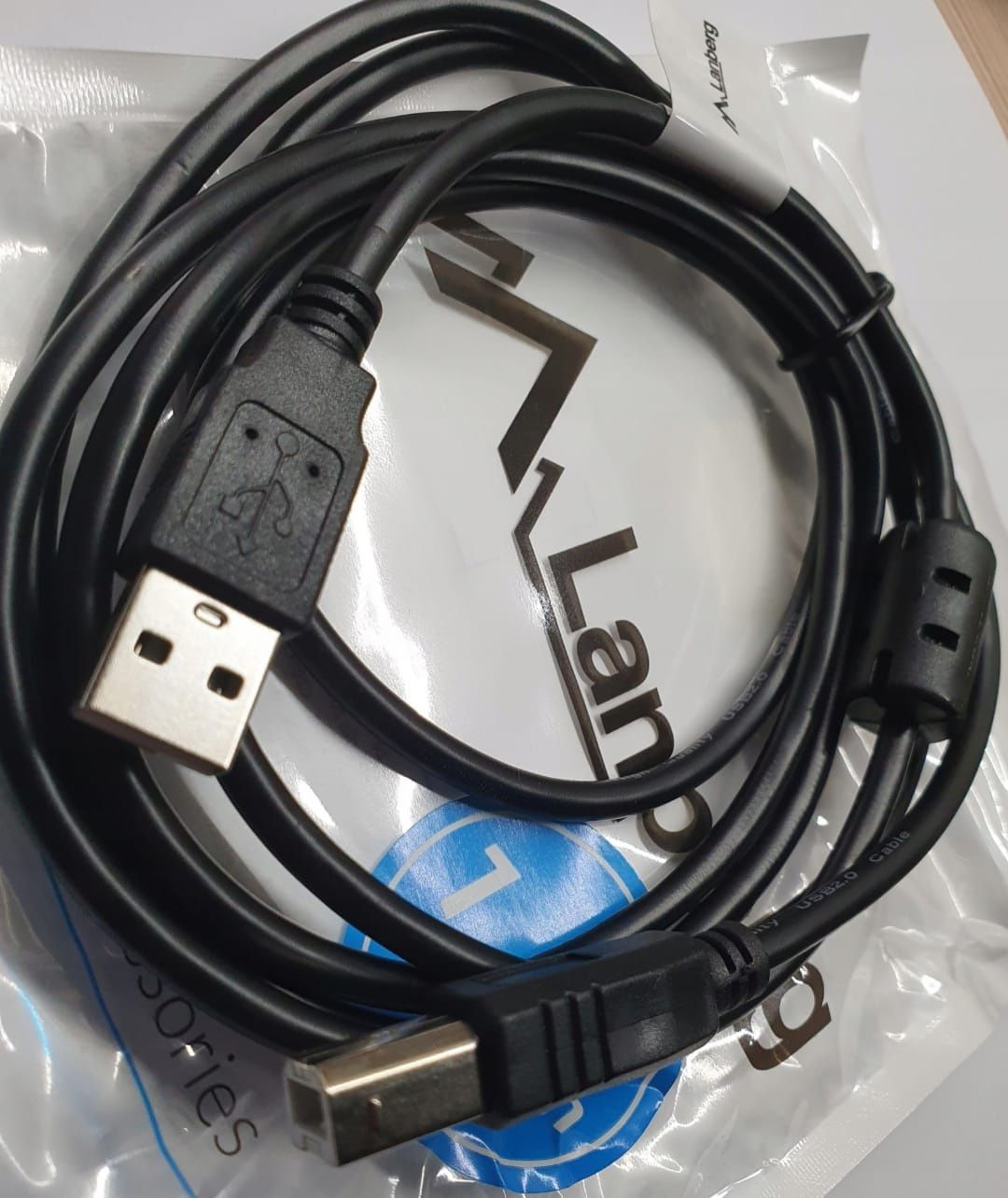 Kabel USB Do drukarki Lanberg 2,0 AM-BM  1,8M