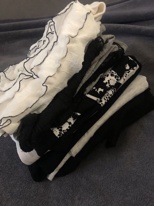 Zestaw bluzek/koszulek dla młodzieży 8szt stonowane kolory