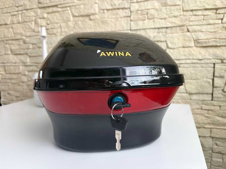 Kufer zamykany z oparciem na skuter, motocykl, quad NOWY