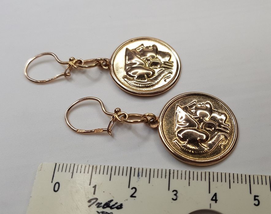 Золотые серьги Ссср