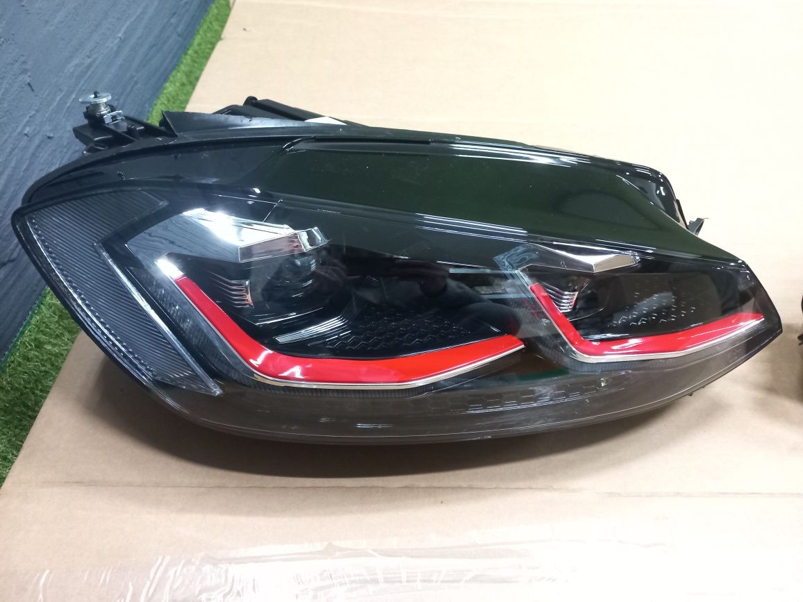 Комплект передніх фар Full LED для Volkswagen Golf 7 Golf 7.5 RED