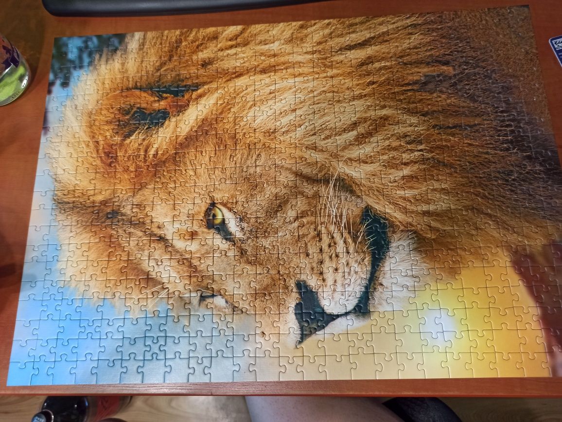 Puzzle lew, puzzle trefl 500 elementów