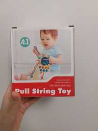 Nowy gryzak dla niemowlaka pull string toy 4w1 Hit