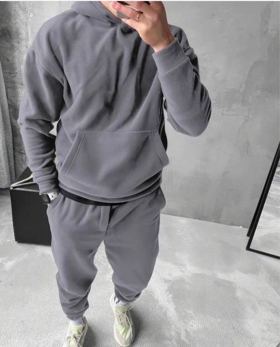 Дуже теплий чоловічий костюм флісовий двосторонній