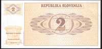 Słowenia, banknot 2 (tolarjev) - st. +2/2